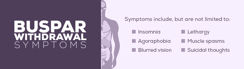 buspar withdrawal symptoms