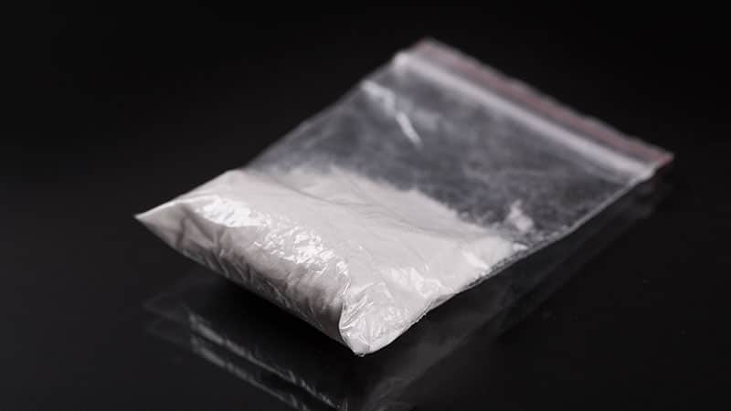A bag of cocaine