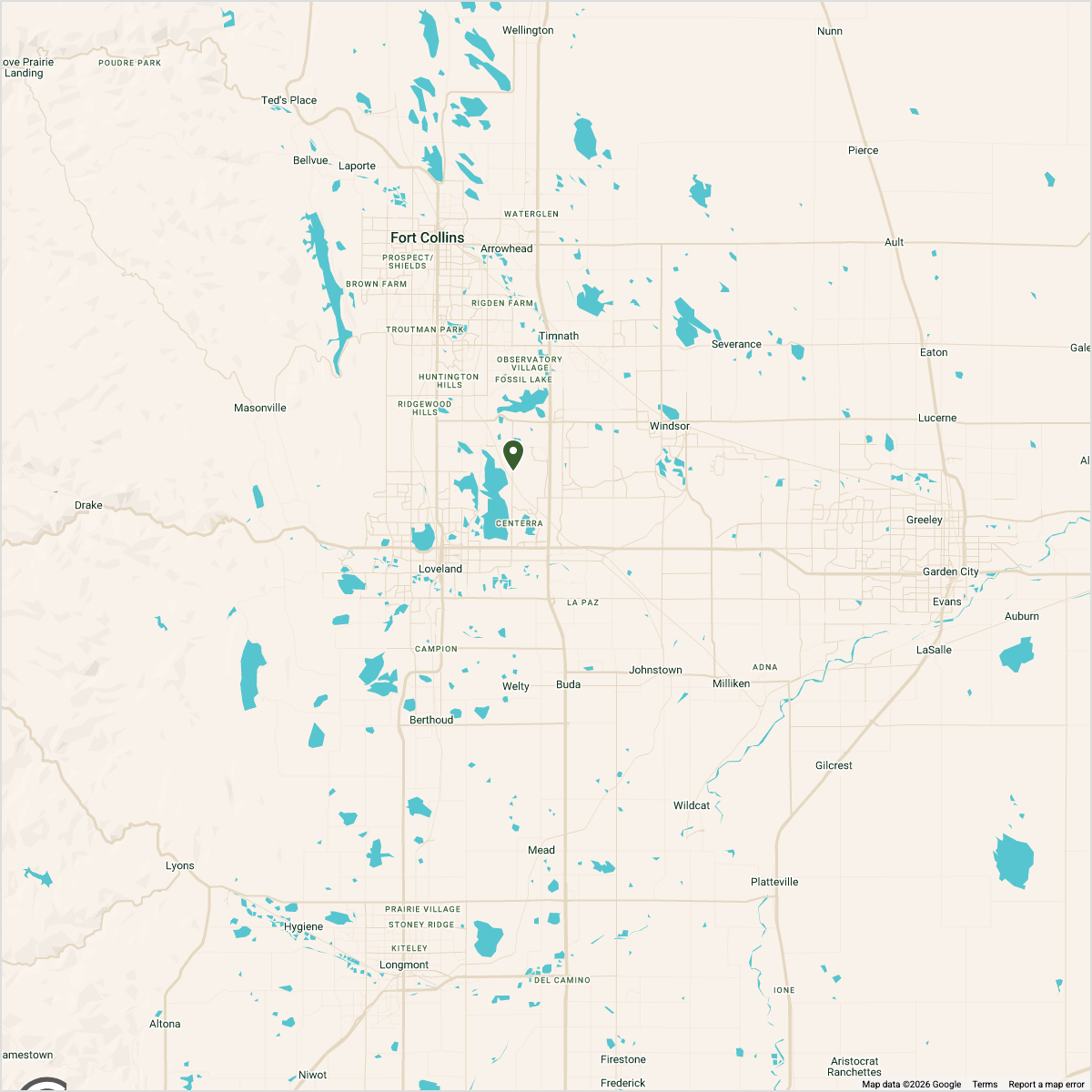 Map showing Map — Loveland Outpatient